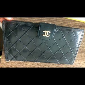 Chanel long flap wallet
